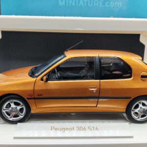 PEUGEOT 306 S16 1997 BLAZE YELLOW NOREV 1/18 EME