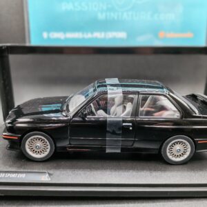 BMW E30 SPORT EVO BLACK 1990 SOLIDO 1/18 EME