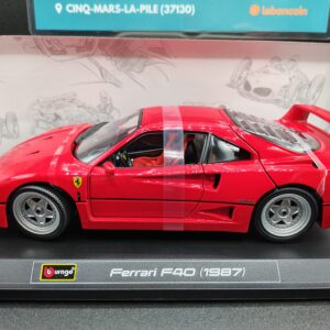 FERRARI F40 ROUGE 1987 BURAGO 1/18 EME