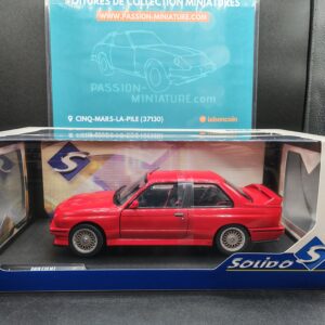 BMW E30 M3 RED 1986 SOLIDO 1/18 EME